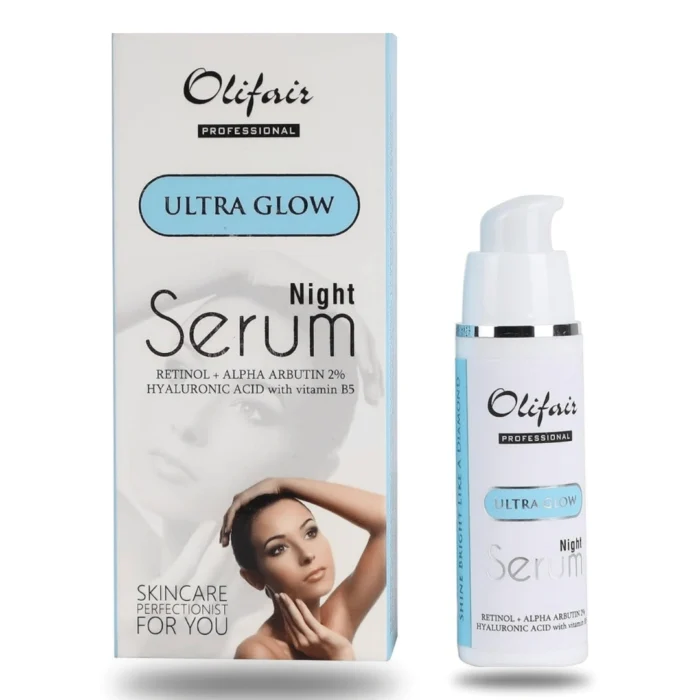 Olifair Night Serum with Kojic Acid, Alpha Arbutin and Glutathione and PA++ SPF30 in Sri Lanka_ Buy Olifair Night Serum_olifair.lk